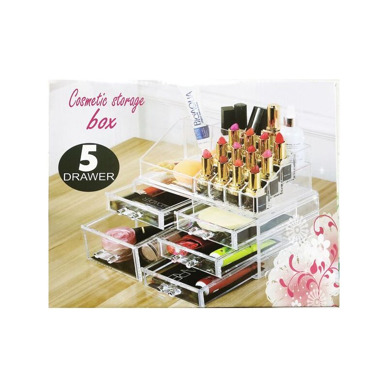 Органайзер Cosmetic Storage Box для зберігання косметики та аксесуарів на 5 відділень