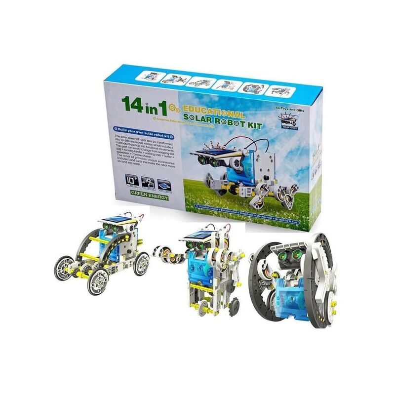 Конструктор робот на сонячних батареях Solar Robot 14 в 1