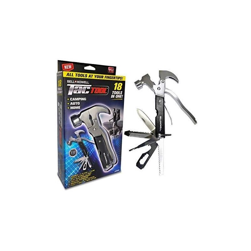 Мультитул плоскогубці молоток Multi hammer Megahertz TacTool 18 в 1