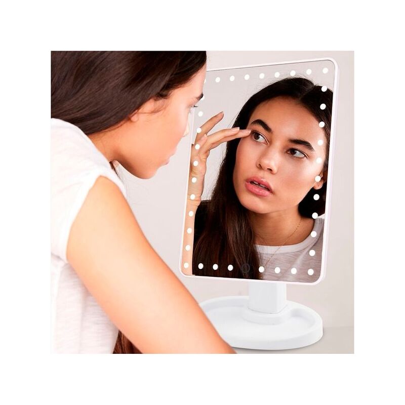 Дзеркало з підсвічуванням для макіяжу - Large Led Mirror Білий