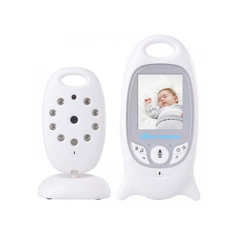 Відеоняня Baby Monitor на акумуляторах з двостороннім зв'язком, мелодіями та термометром