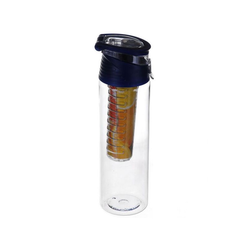Пляшка для напоїв Water Bottle із колбою під фрукти (блакитна)