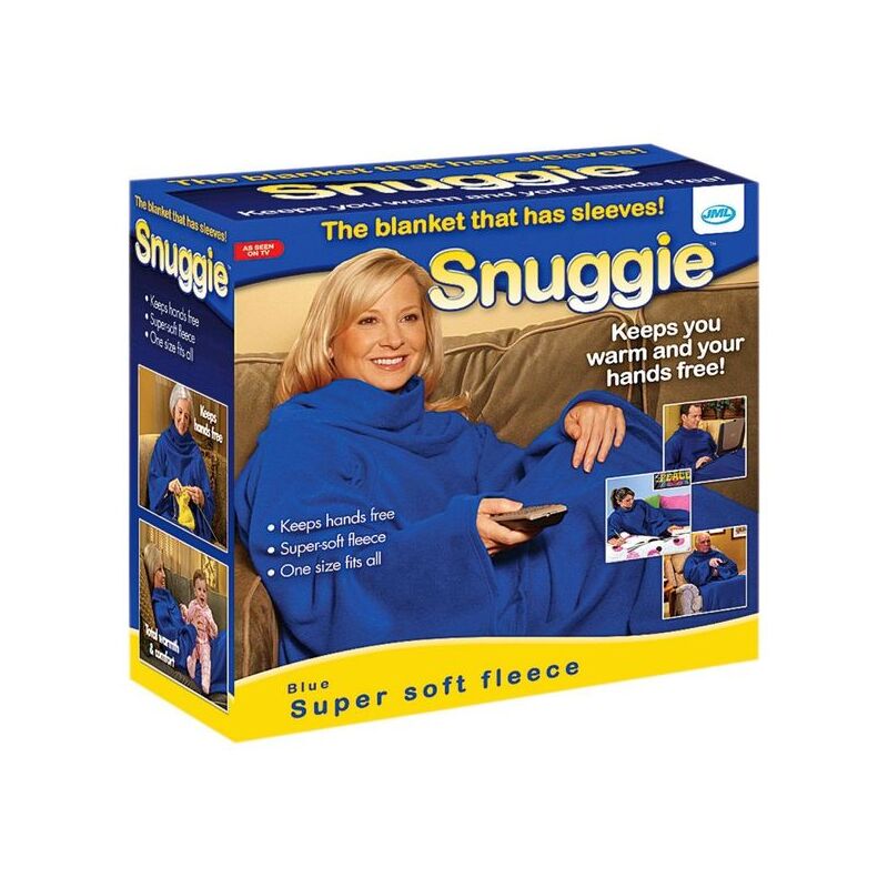 КОВДА-ПЛЕД З РУКАВАМИ SNUGGIE Синій