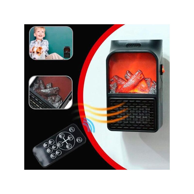 Камін обігрівач Flame Heater з пультом 500 Вт