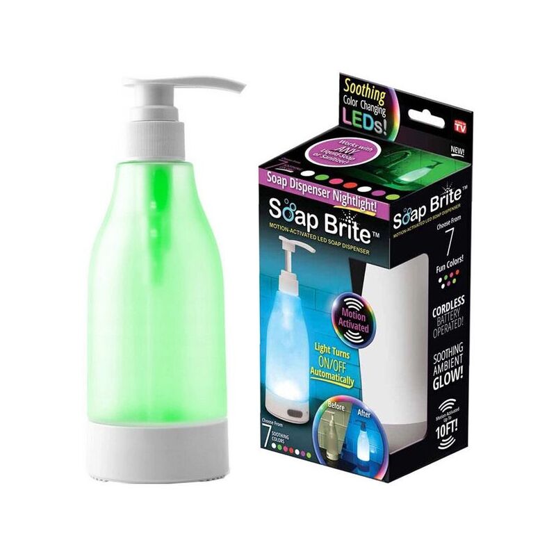 Дозатор для рідкого мила з підсвічуванням Soap Bright Nightlight Soap Dispenser