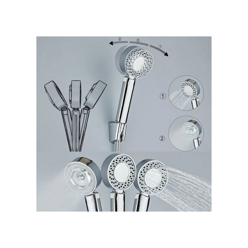 Двостороння душова лійка Multifunctional Faucet, 3 режими поливу