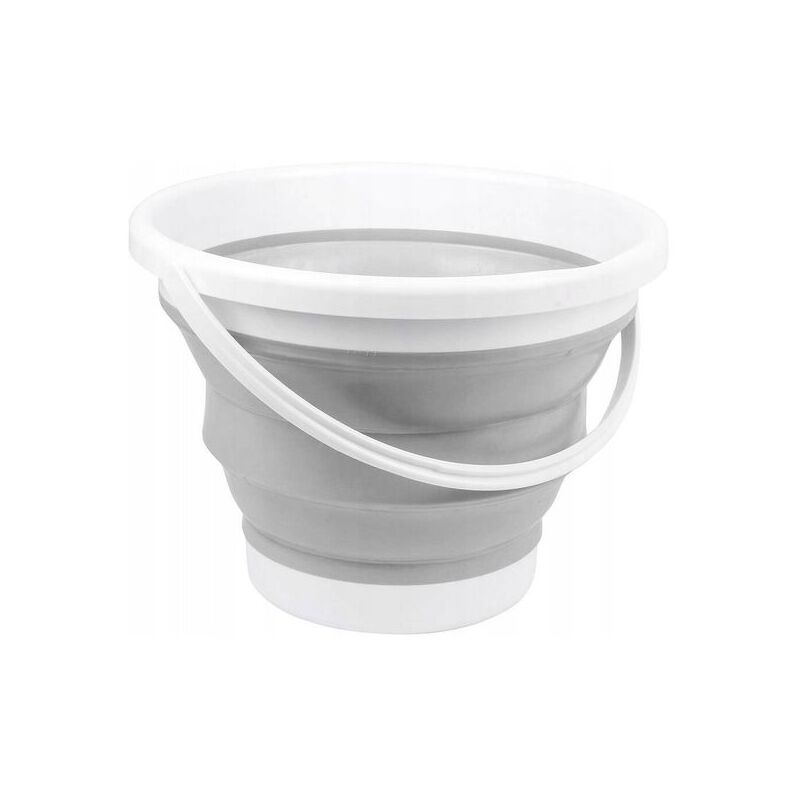 Складне відро Silicon Bucket 10арк. Сіре