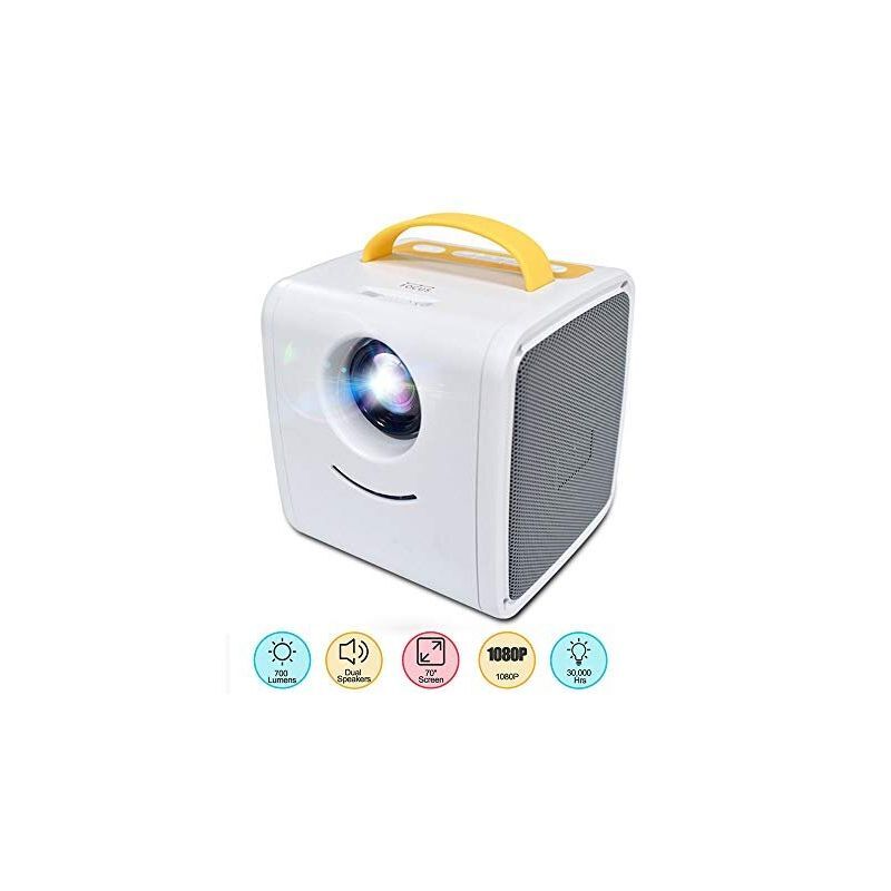 Міні проектор Kids Story Projector Q2 Біло-жовтий