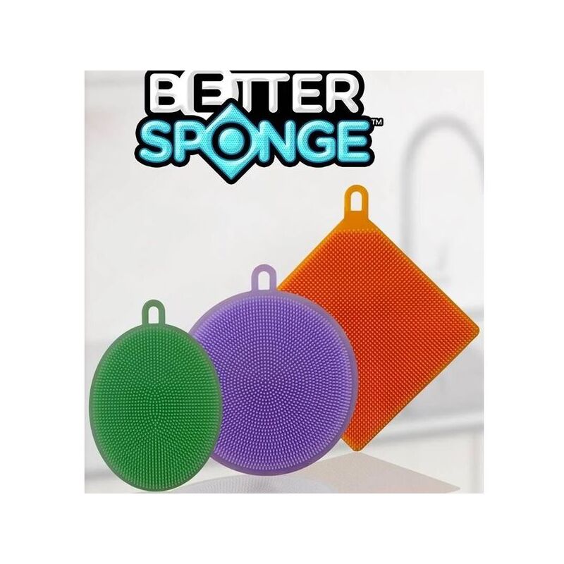 Набір універсальних силіконових щіток-губок Better Sponge