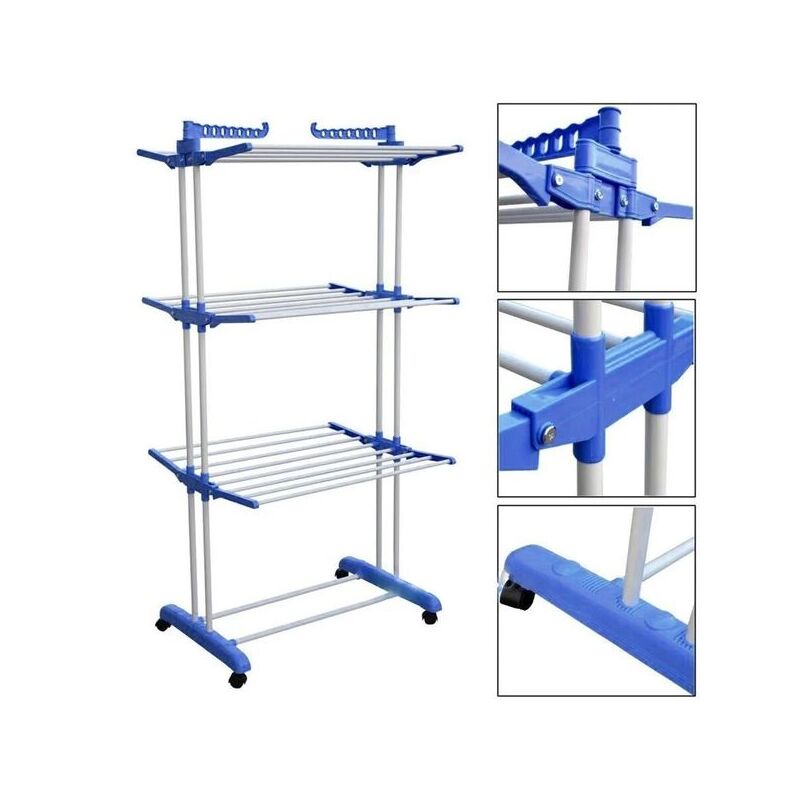 Складна сушарка для білизни Garment Rack With Wheels