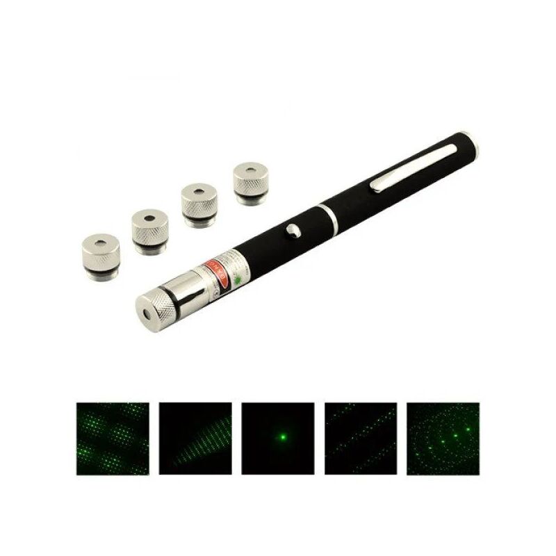 Лазерна указка Green Laser Pointer 1114 з 5 насадками