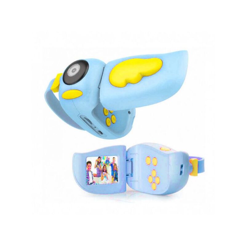 Дитячий фотоапарат-відеокамера Kids Camera Пташка Блакитна
