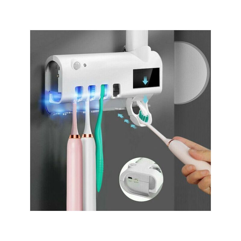 Диспенсер для пасти та щіток зі стерилізатором Toothbrush Sterilizer