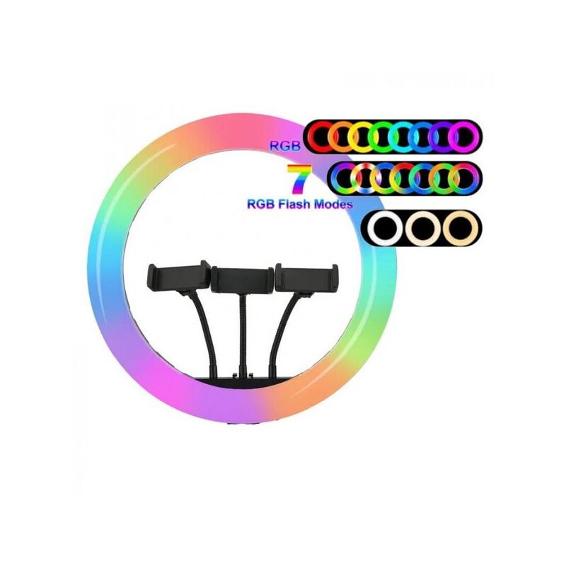 Кільцева лампа RGB 36см