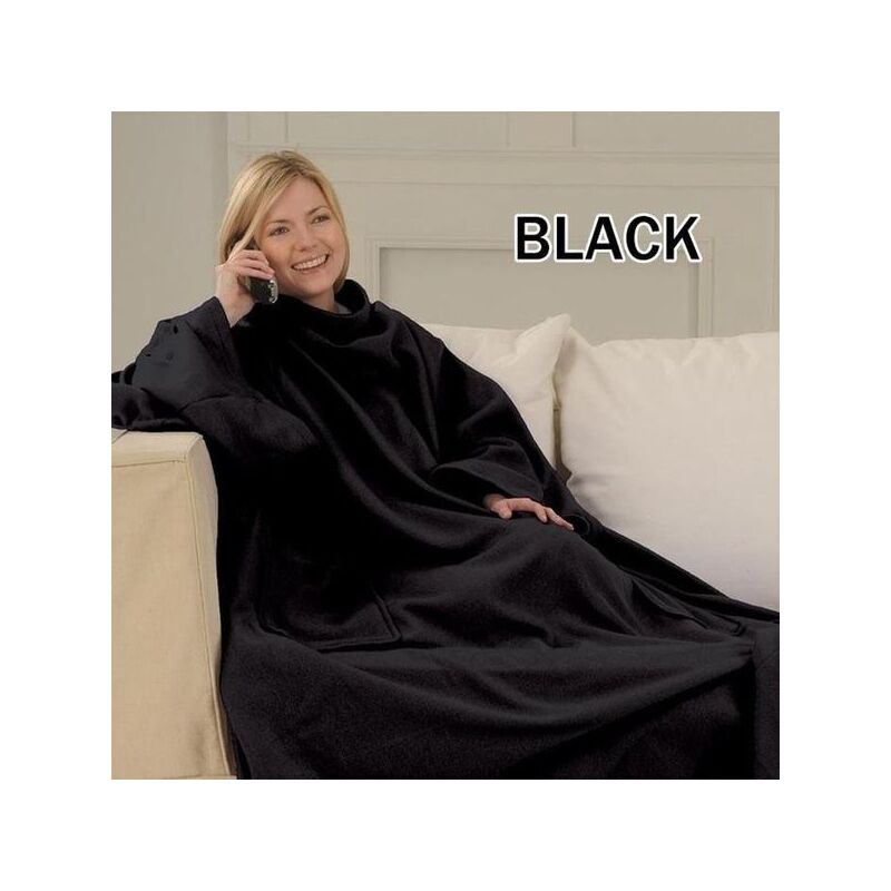 КОВДА-ПЛЕД З РУКАВАМИ SNUGGIE Чорний