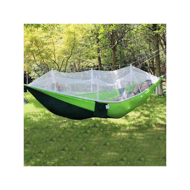Туристичний гамак з москітною сіткою Travel hammock Зелений