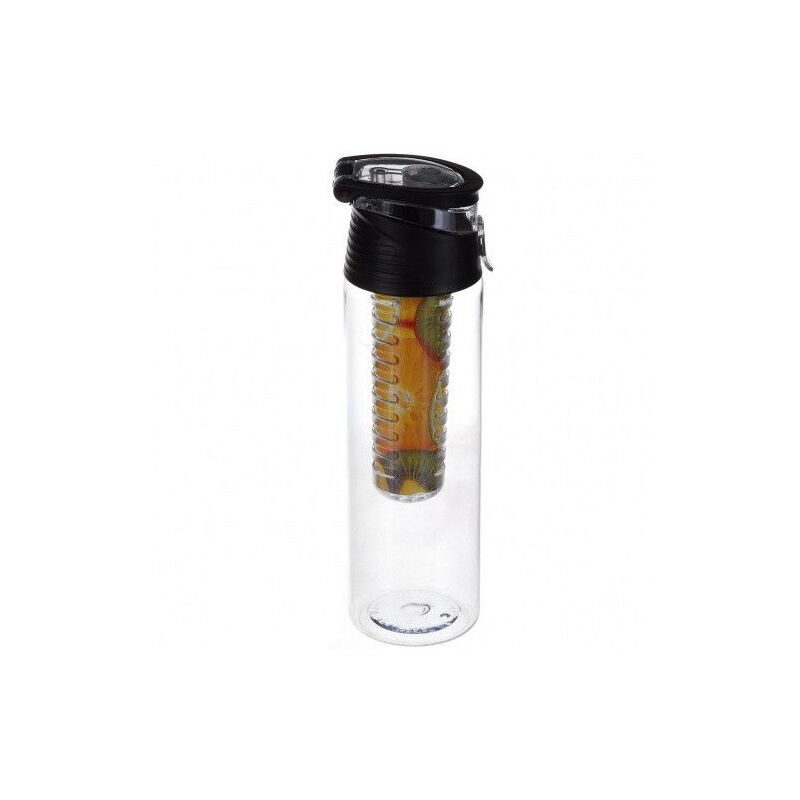 Пляшка для напоїв Water Bottle із колбою під фрукти (чорна)