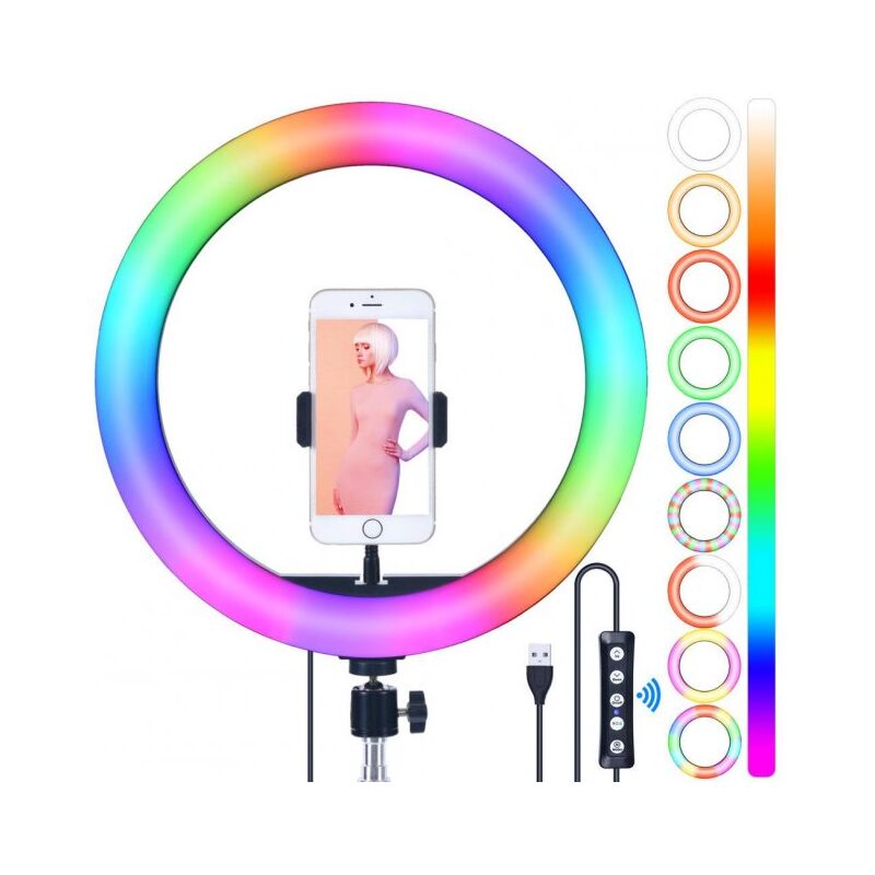 Кільцева лампа RGB 30см