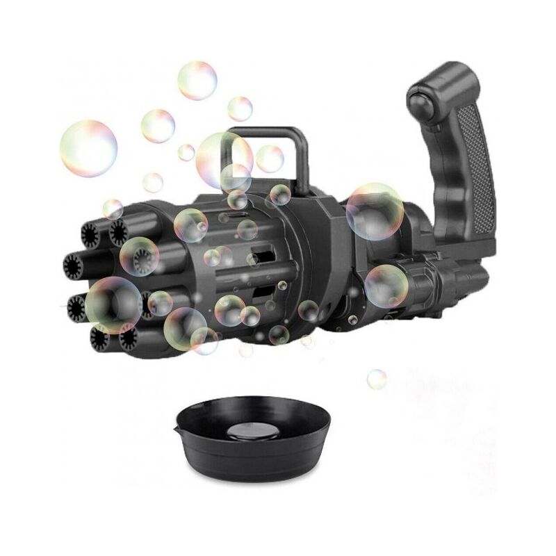 Дитяча автоматична іграшка пістолет-кулемет BUBBLE GUN BLASTER Чорний