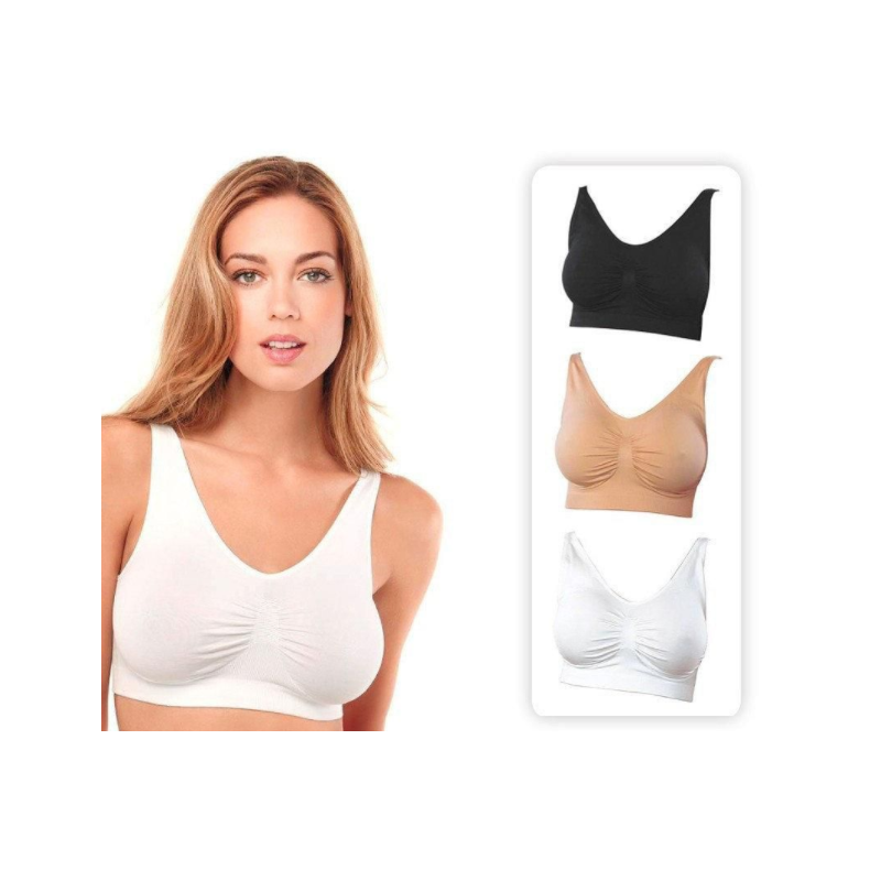Комплект безшовних бюстгальтерів Air Bra 3 штуки L