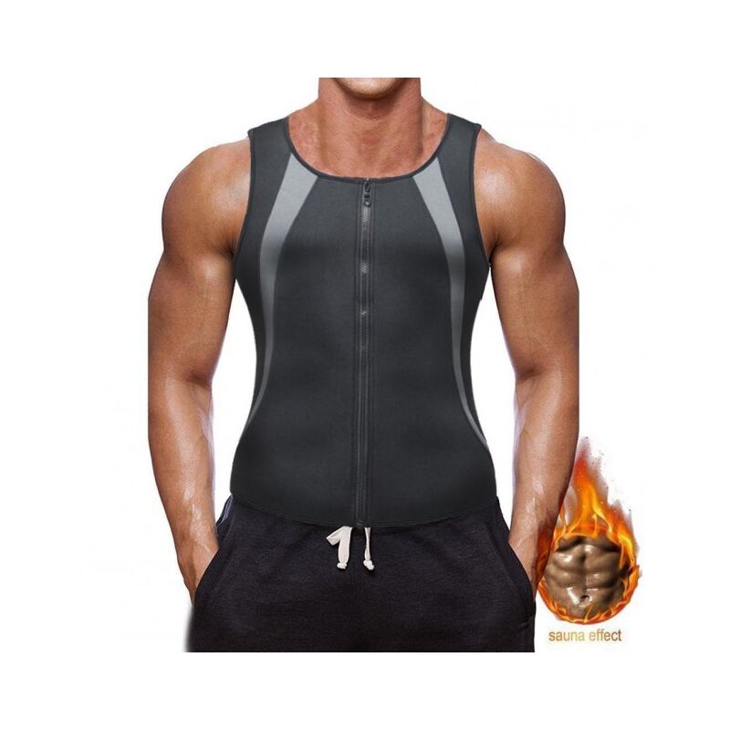 Жілет чоловічий для бігу, для схуднення, Zipper Vest M