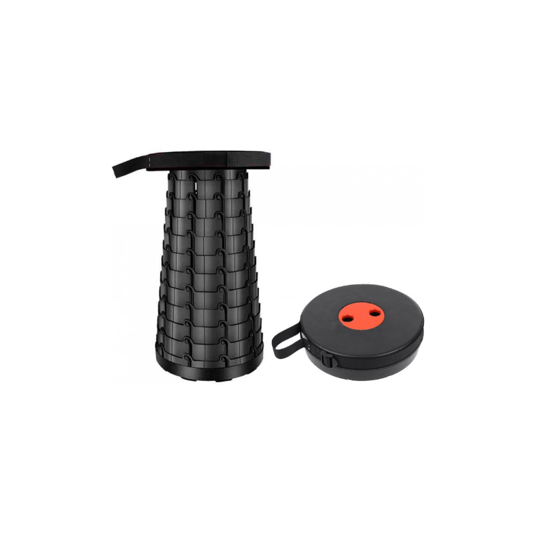 Складаний стілець Telescopic stool Чорний