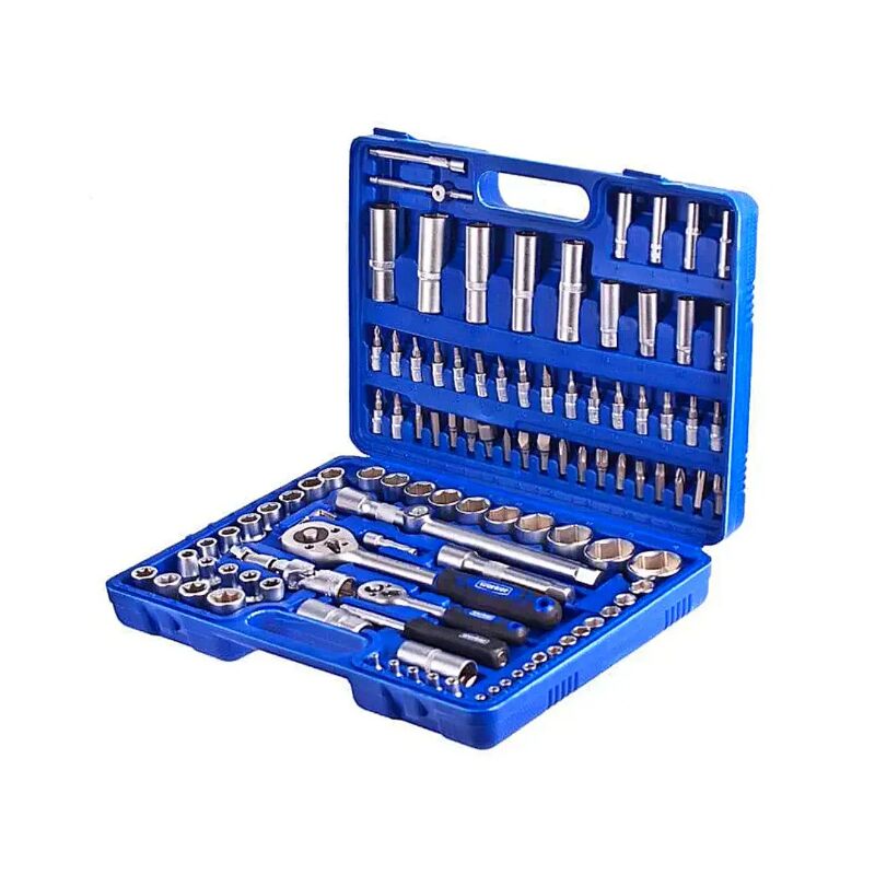Набір інструментів PIECE TOOL SET торцевих насадок та біт у валізі для автомобіля на 108 шт.