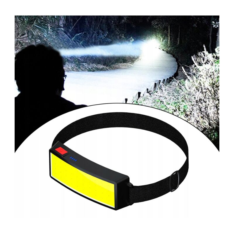 Налобний ліхтар BL COB із USB зарядкою