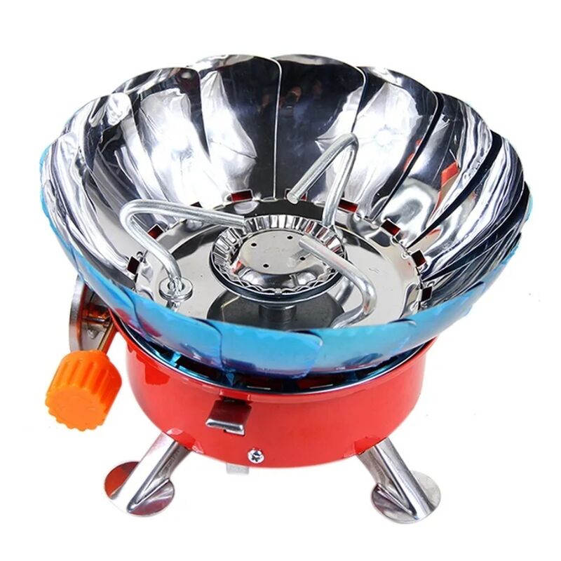 Портативна (туристична) газова плита Windproof Camping Stove К-205