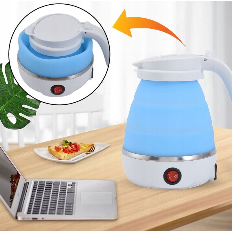 Складаний силіконовий електрочайник Electric Kettle 7107 Синій
