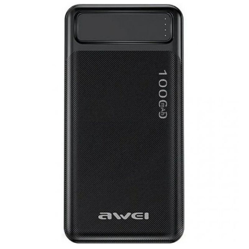 Зовнішній портативний акумулятор Power Bank Awei Black
