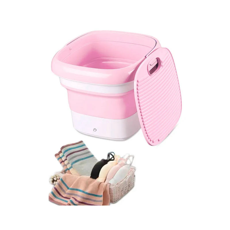 Складна пральна машина Maxtop Silicon Washing Machine Рожевий