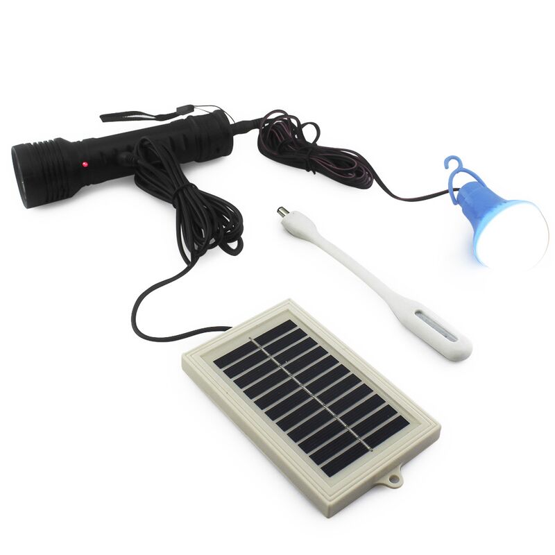 Ліхтарик ручний BL + bulb + solar