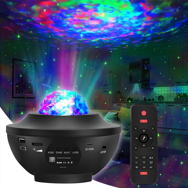 Нічний світильник з Bluetooth проектор зоряного неба Disco Ball