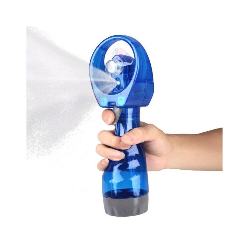 Вентилятор ручний з розпилювачем води, Water Spray Fan Синій
