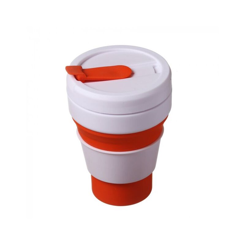 Чашка силіконова складана Collapsible Помаранчевий