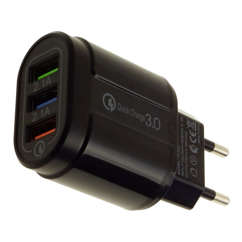 Адаптер заряджання USB Чорний