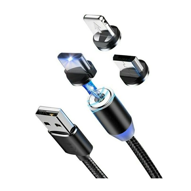Магнітний кабель для заряджання X-Cable IP круглий M3