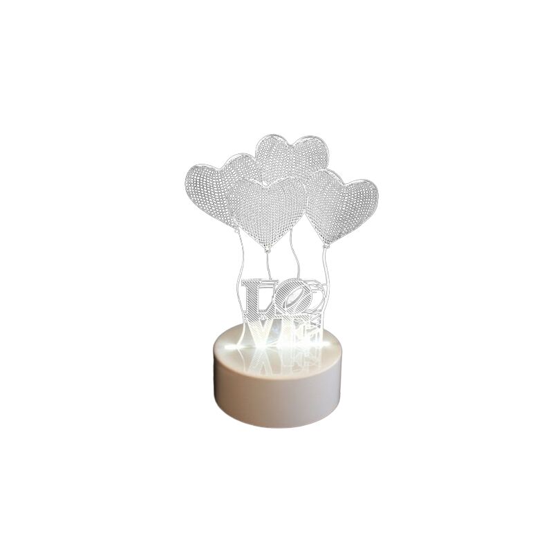 3D Нічник Світильник LED Love