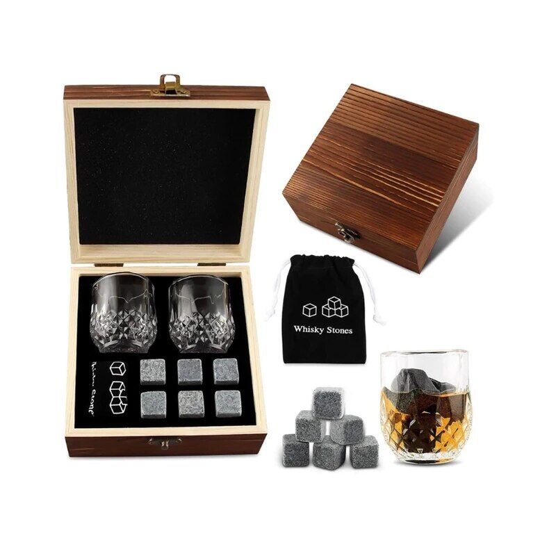 Келихи та каміння для віскі Set-A
