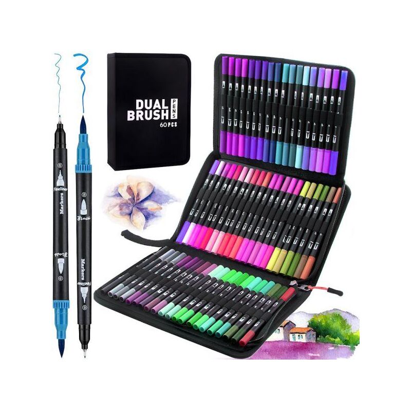 Художні маркери із сумкою для малювання Color pencil