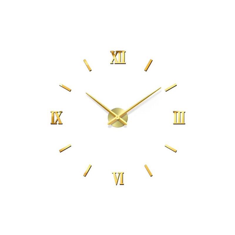 Настінний годинник UKC Horloge 3D DIY кварц см Золотий