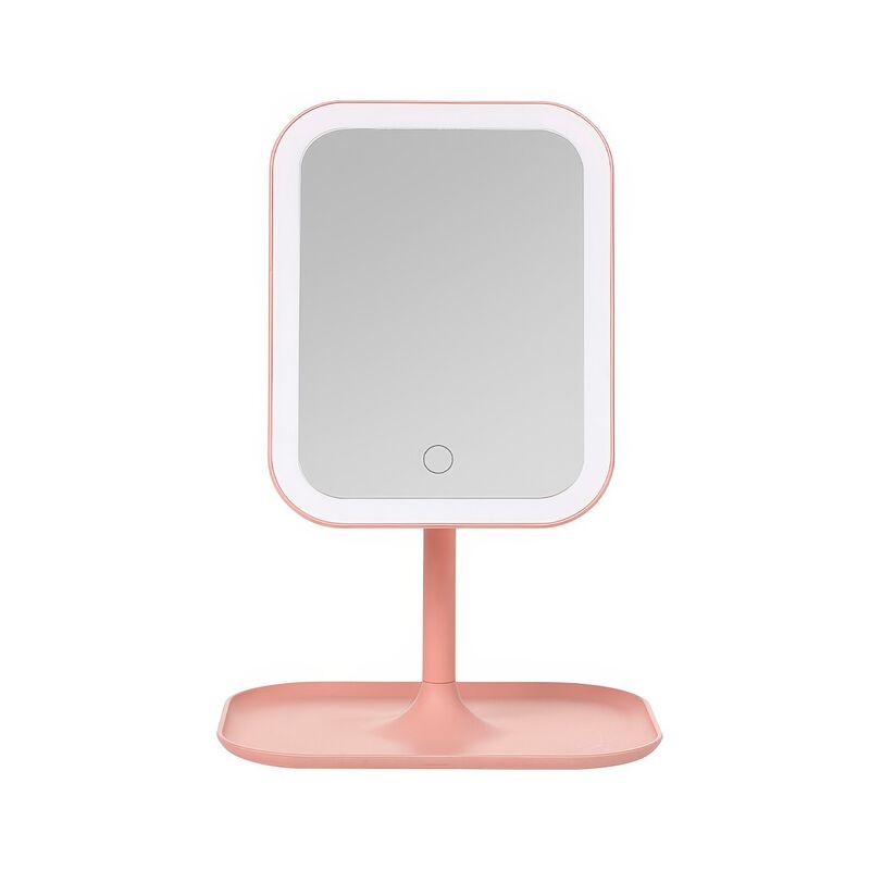 Косметичне дзеркало з LED підсвічуванням Makeup mirror with led light Рожевий