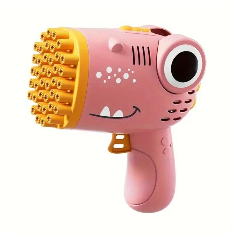 Пістолет-гармата мильних бульбашок Dinoshur Bubble Gun Рожевий