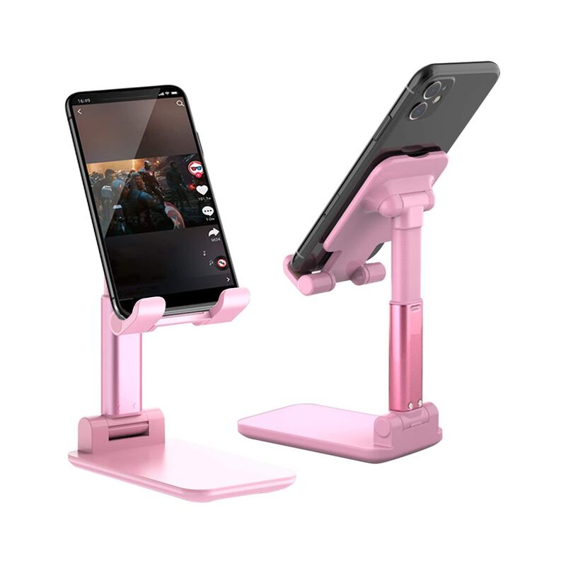 Складна підставка-утримувач для телефону, планшета Mobile Holder 675 Рожевий