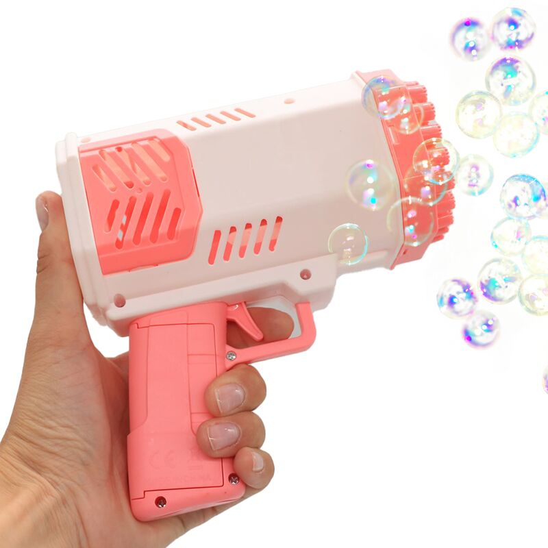 Дитячий пістолет для мильних бульбашок Space Bubble gun — Рожевий
