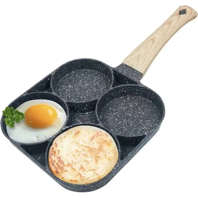 Порційна сковорода на 4 відділення Aluminum 4 Holes Crepe Pan