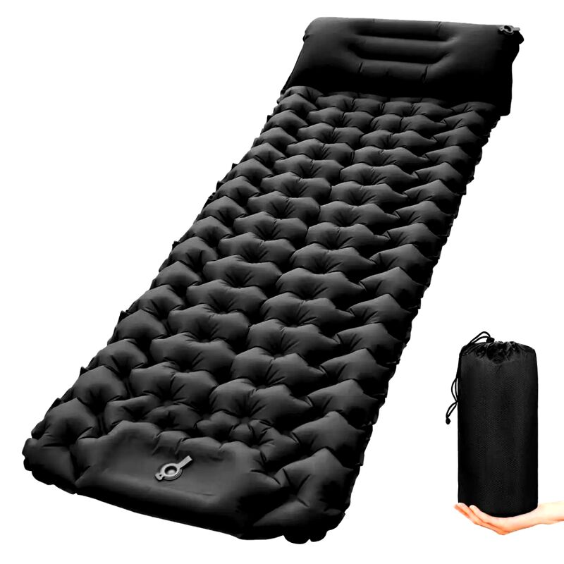Кемпінговий килимок з подушкою Inflatable cushion AND 5367 Чорний