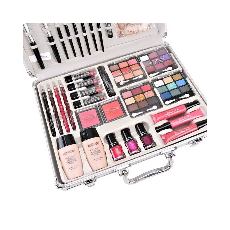Набір для макіяжу в кейсі Missyoung MC 1159 Makeup set Pink